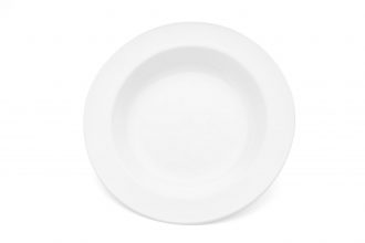 White Deep Dinner Plate