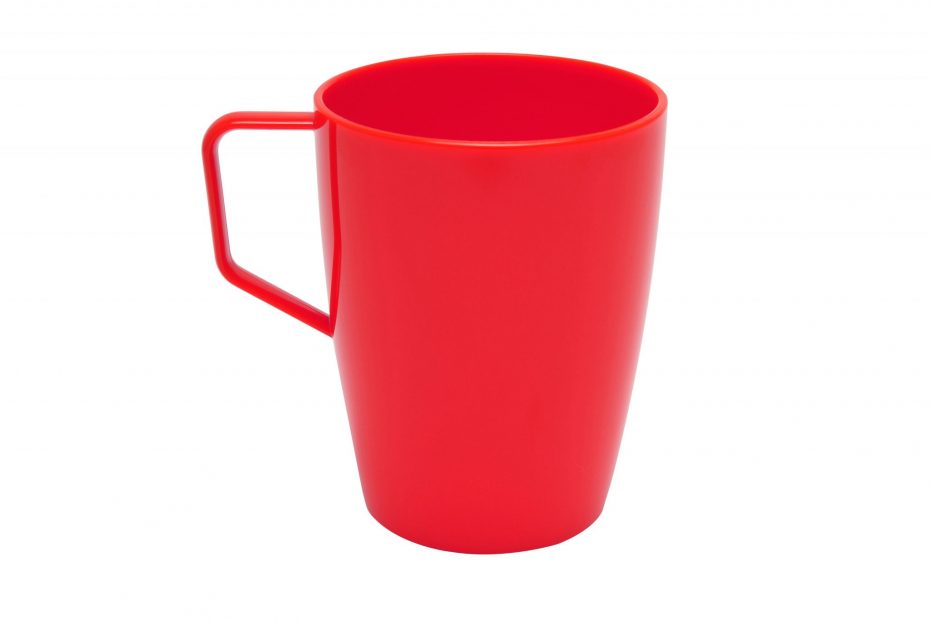 Beaker with Handle Red