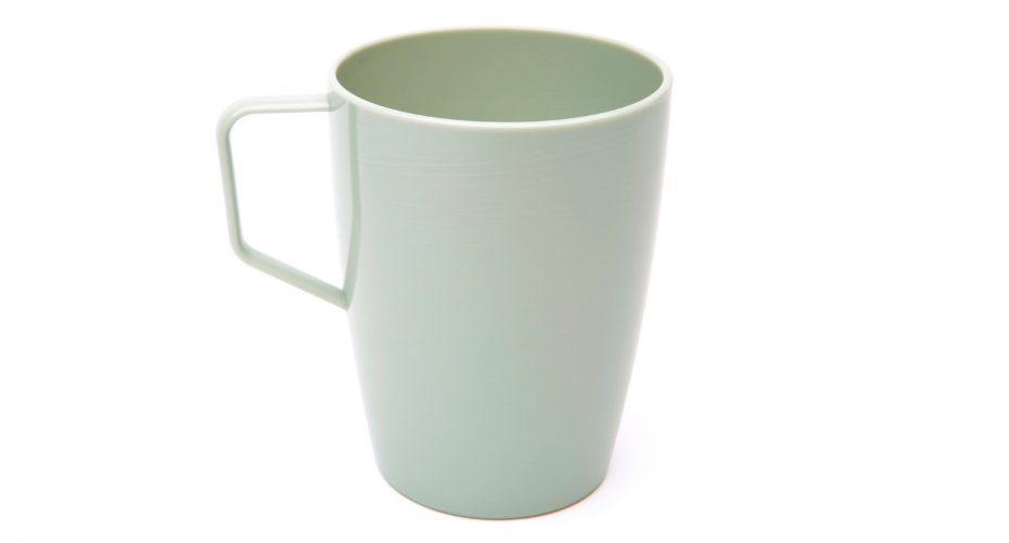 Antibacterial Beaker with Handle in Grey Green