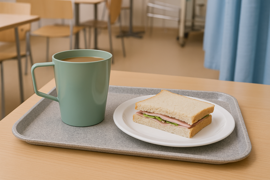 Lunch Served on America Polyester Tray