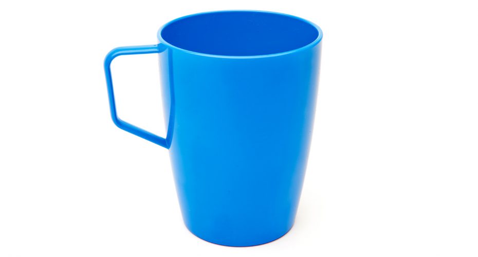 Antibacterial Beaker with Handle in Blue