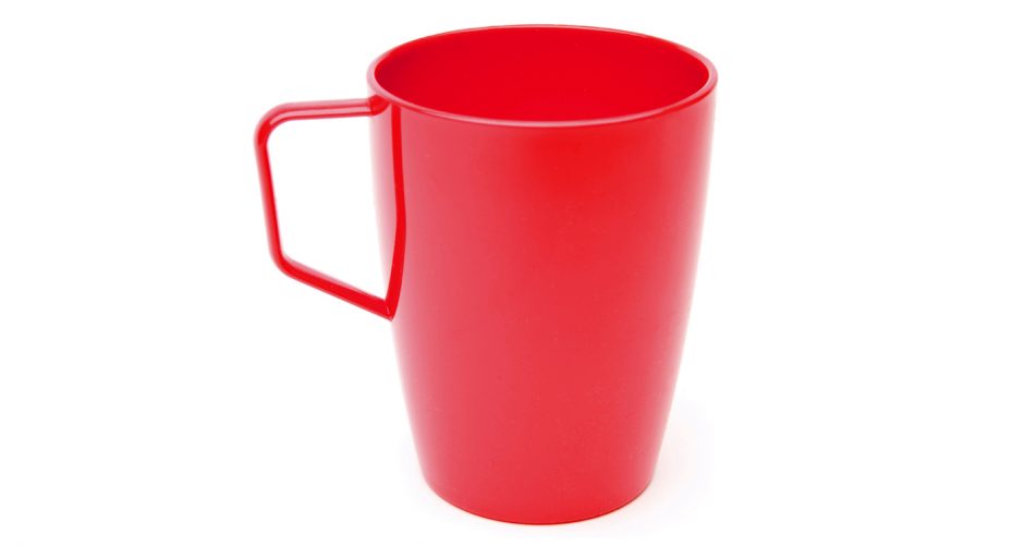 Antibacterial Beaker with Handle in Red