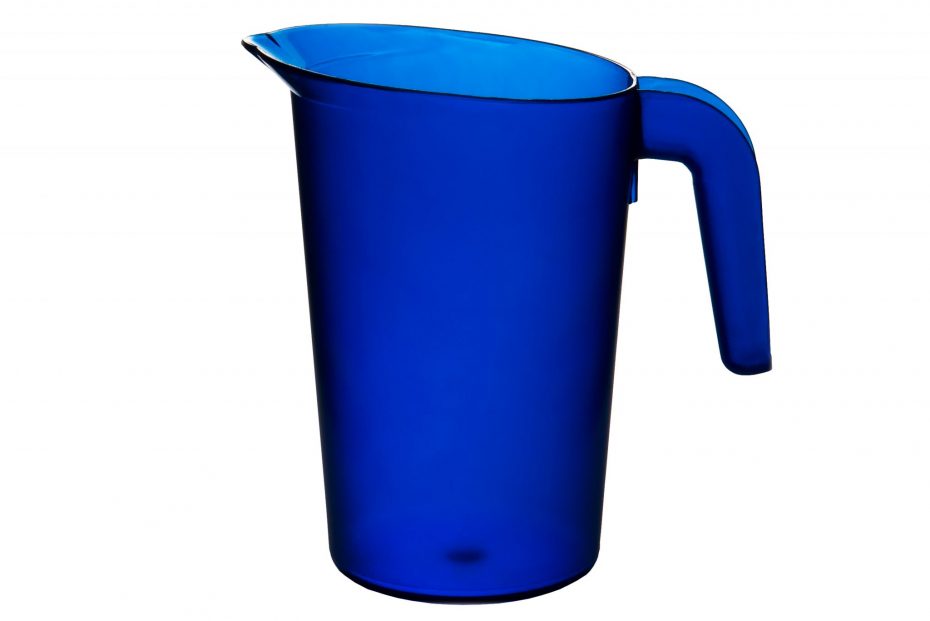 Blue 1L Frosted Translucent Jug