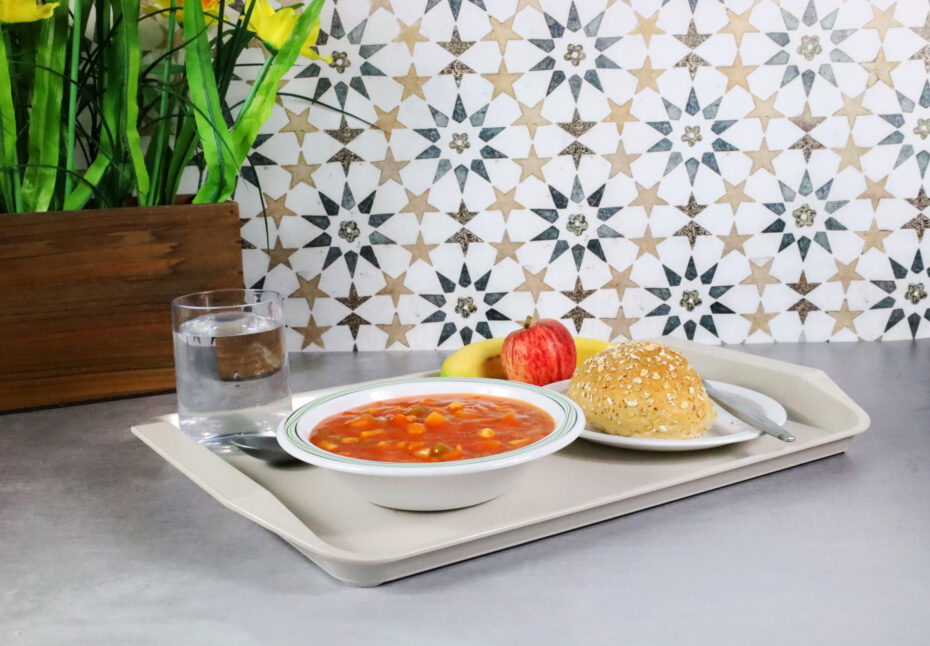 Soup Lunch served on ABS Tray