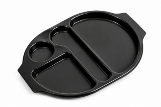 Black Large Meal Tray
