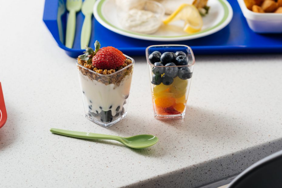 School Lunch Dessert Pots