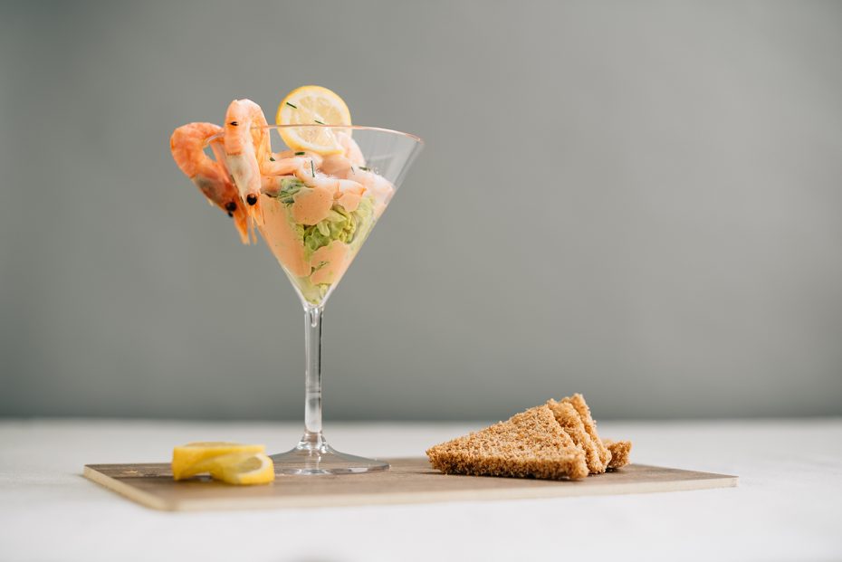 Prawn Cocktail in a Martini Glass