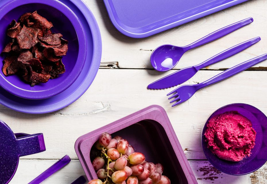 Purple Cutlery Set