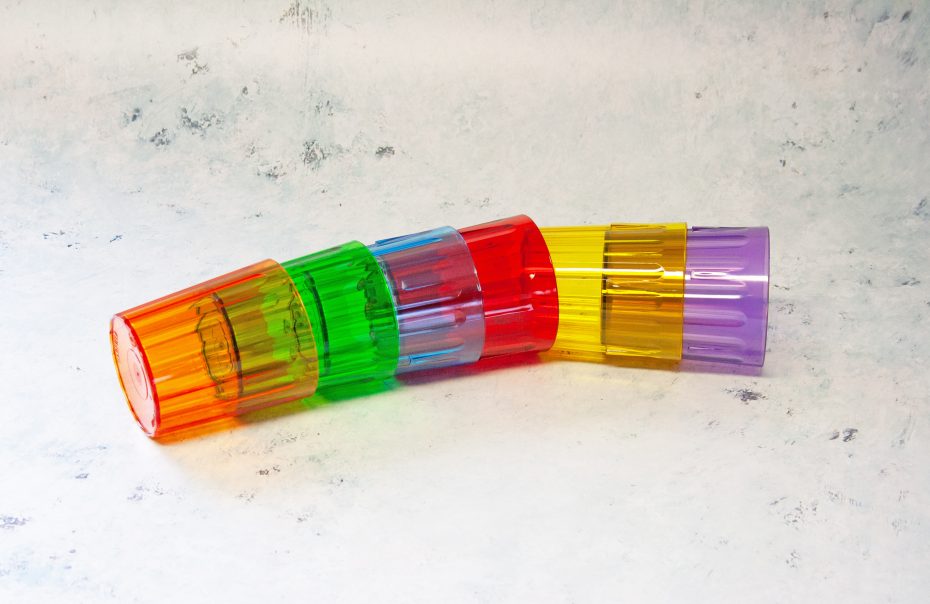 Translucent 220ml Tumblers in Rainbow Colours