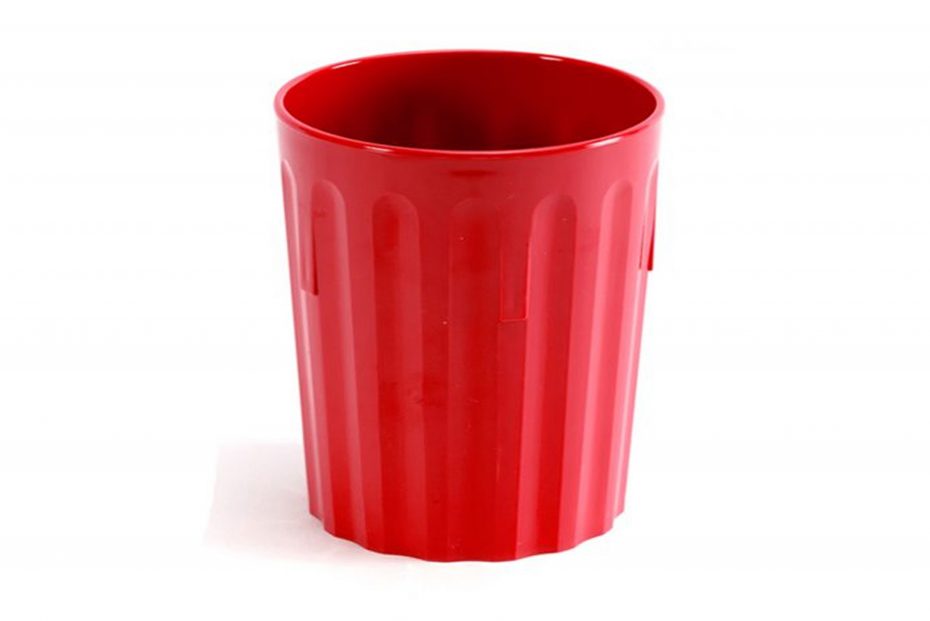 Red 220ml Fluted Tumbler