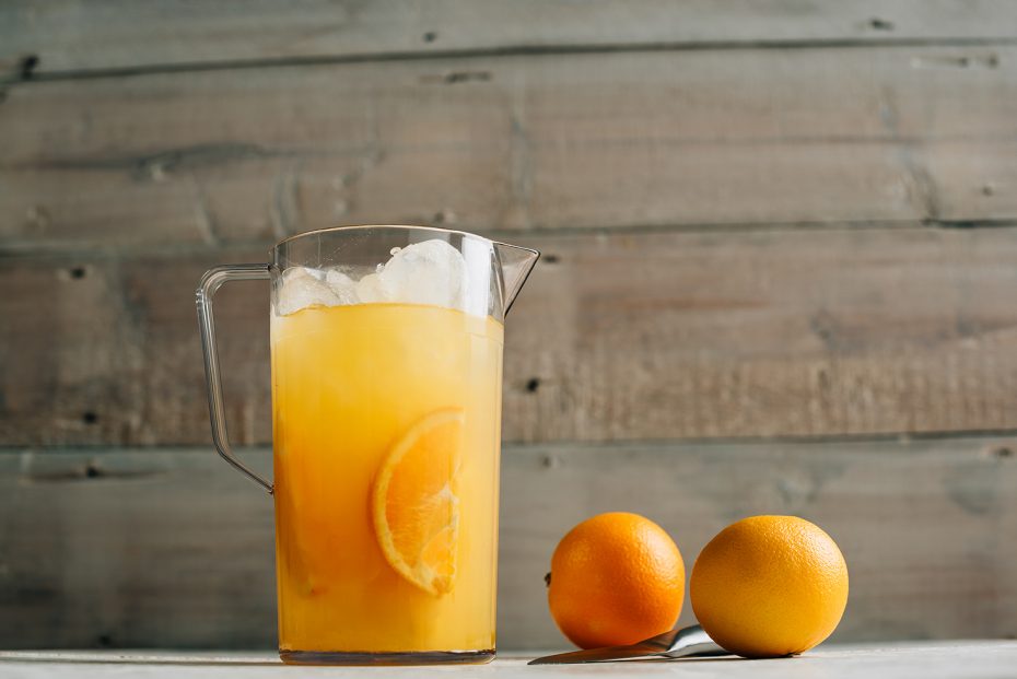 Orange Juice in a Clear Jug