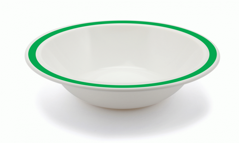 17.3cm Duo Bowl in Emerald Green