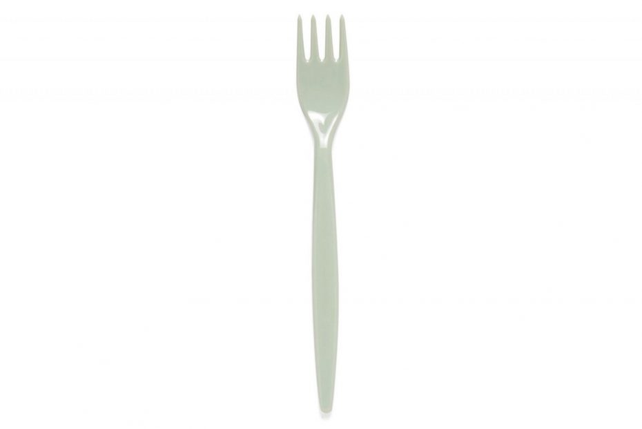 Antibacterial Standard Fork in Grey Green