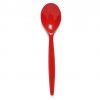 Antibacterial Standard Dessert Spoon in Red