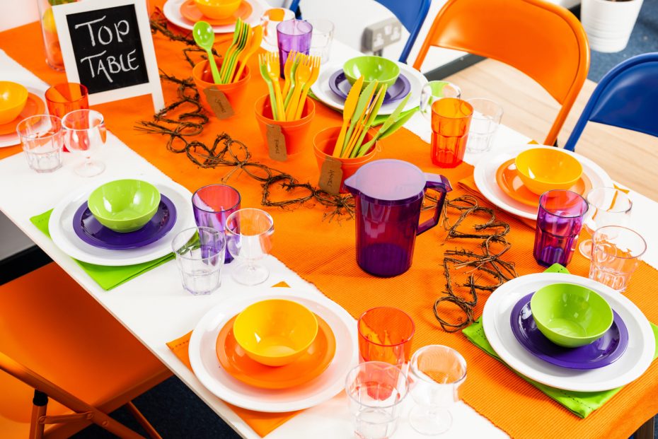 Colorful Top Table for School Pupils