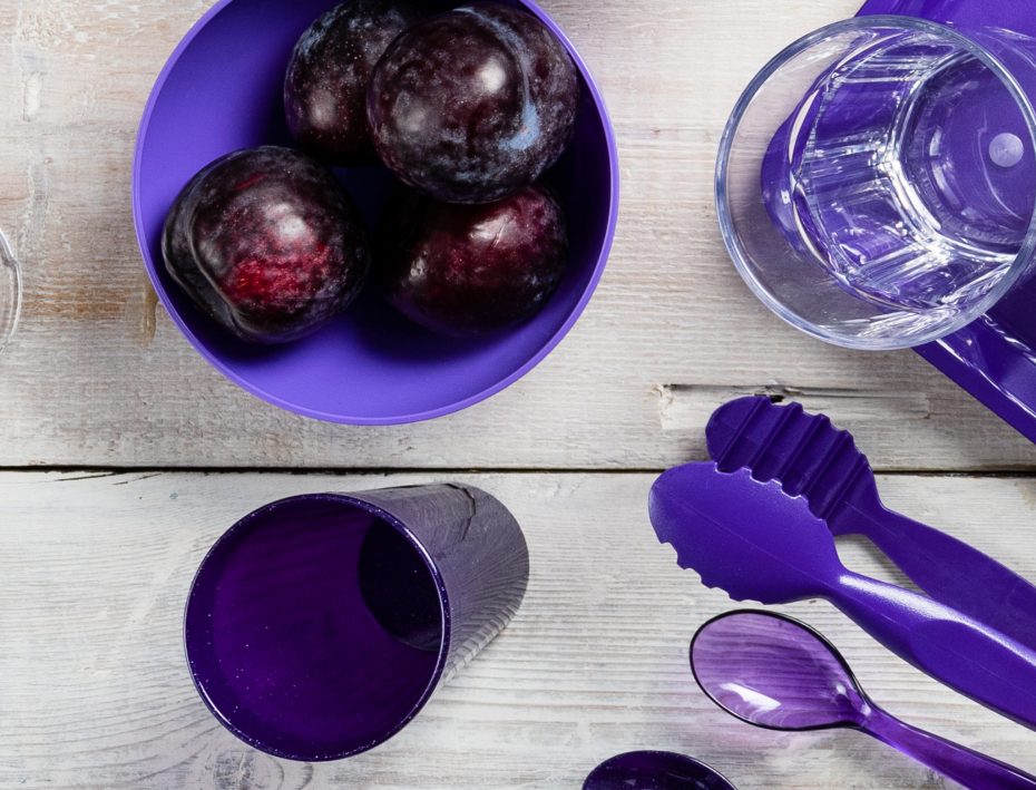 Purple Bowl with Plums