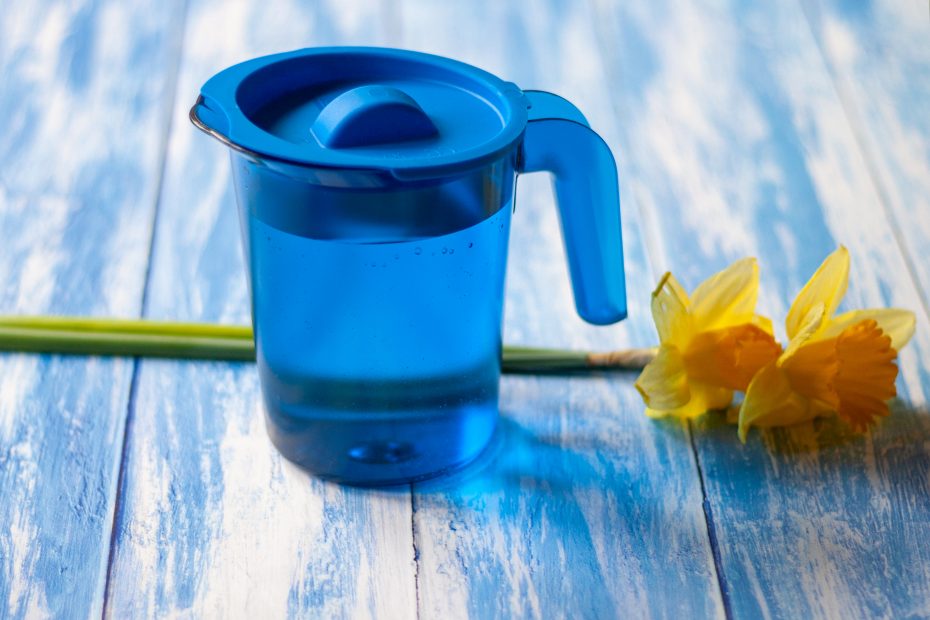 Blue Jug with blue lid