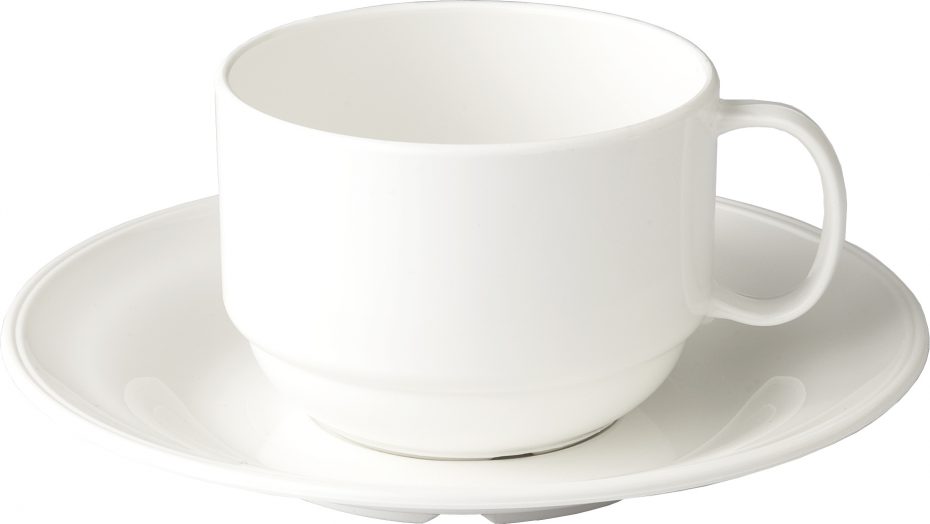 White Cup Saucer