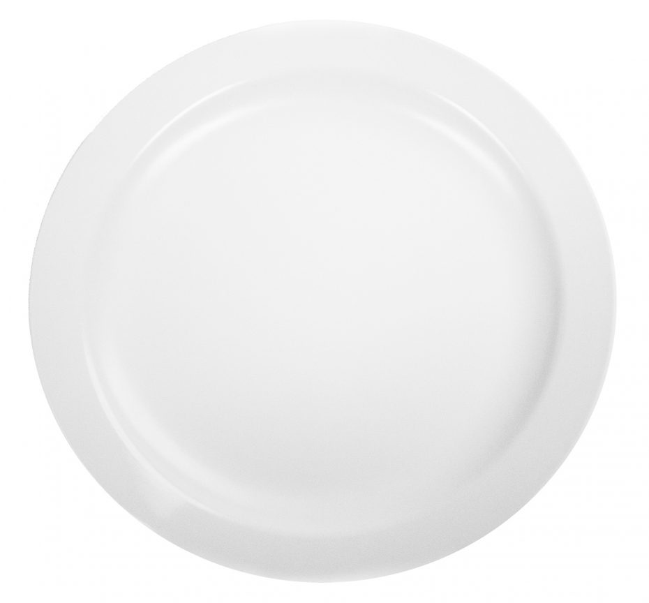 White 23cm Dinner Plate