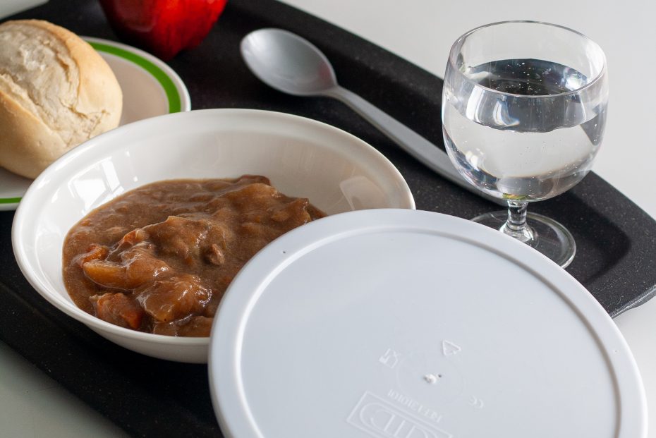 Stew served in a 18.5cm White Bowl