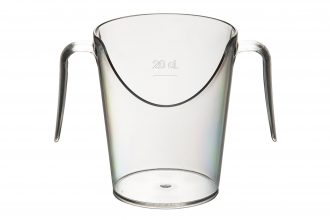 Two Handled Nose Cup Clear