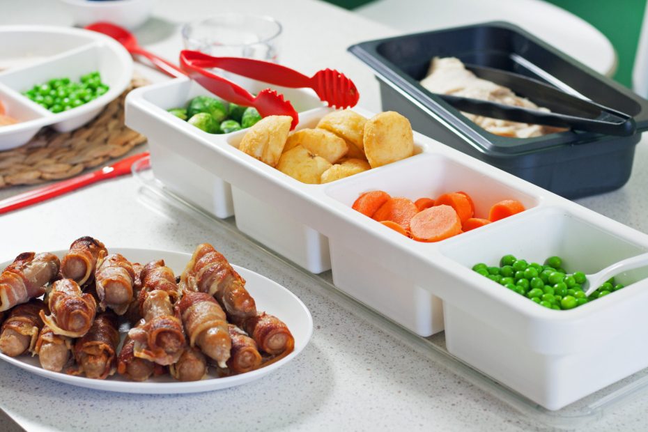 Roast Dinner Self Service 4 Compartment Dish