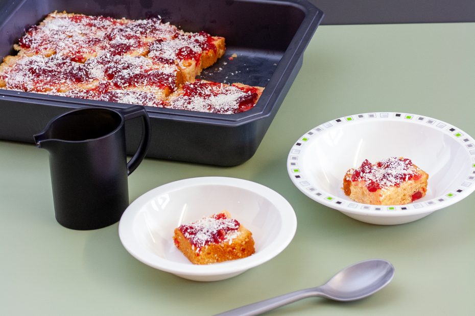 Dessert in Square Pattern Duo Bowl