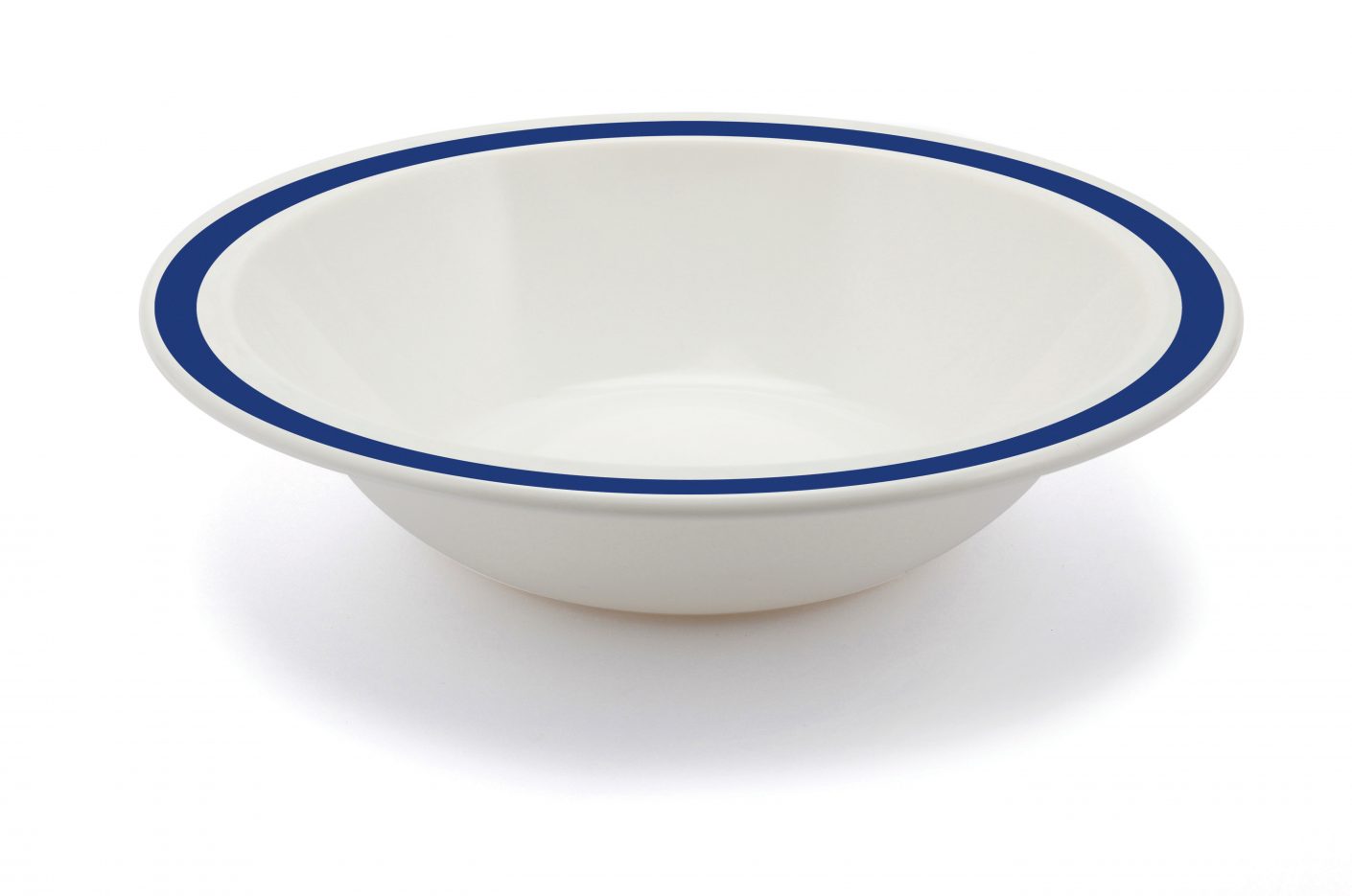15cm Duo Bowl with Royal Blue Rim • Harfield Tableware