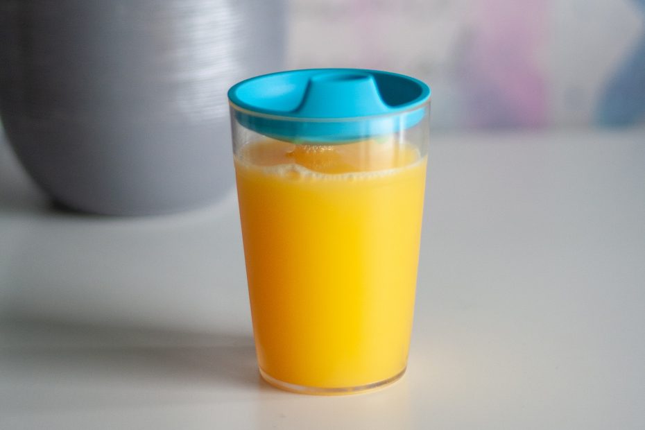 Water Tumbler with Blue Drinking Spout