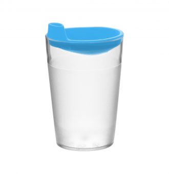 Blue Drinking Spout with Clear Tumbler