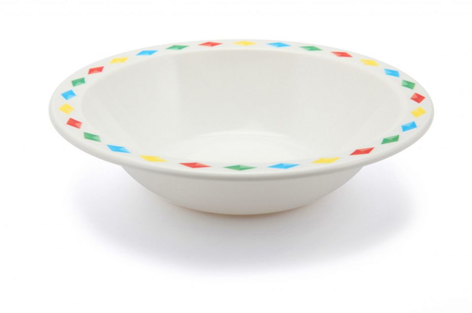 Bowl with Colourful Diamonds