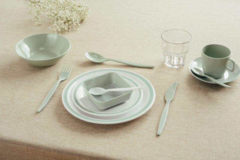 Grey Green Duo Dinnerware Range