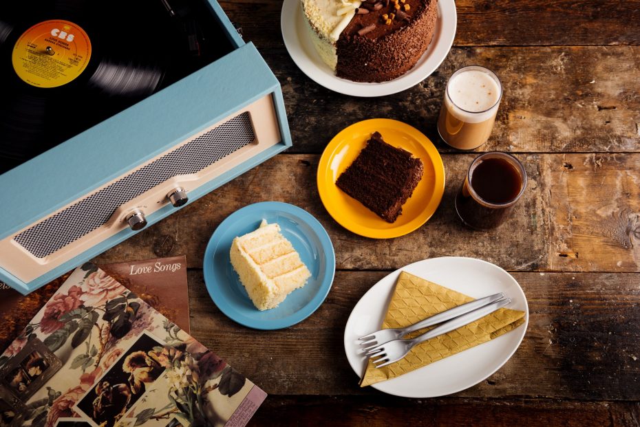 Forks on an Oval Plate with Cakes