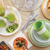 Lime and Black Stripe Small Plates