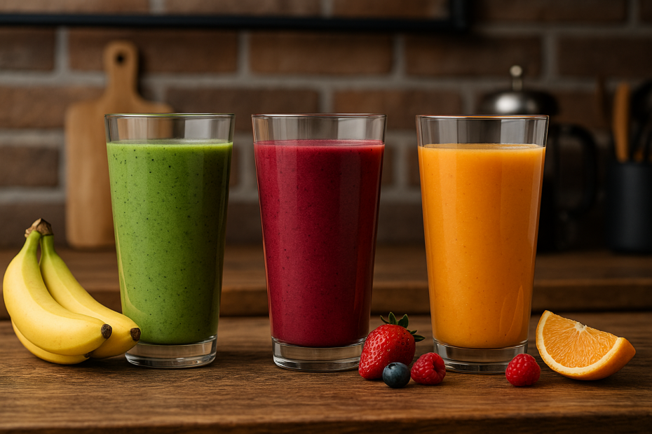 Smoothie Selection in Long Premium Drink Tumblers