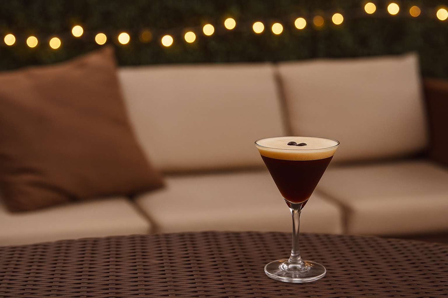 Espresso Martini in Small Cocktail Tumbler