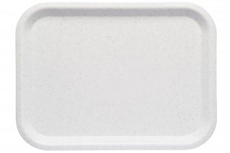 White Speckled Large ABS Serving Tray