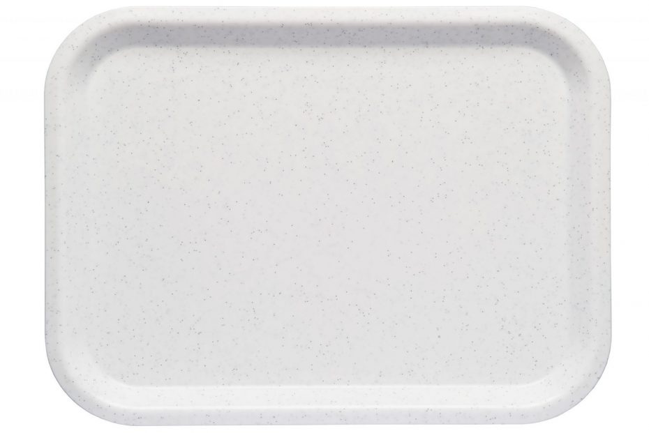 White Speckled Large ABS Serving Tray