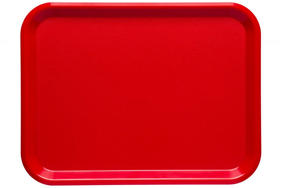 Cherry Red Large ABS Serving Tray