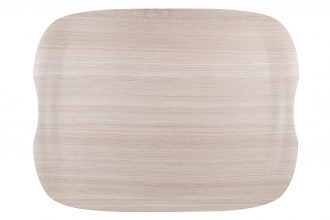 Light Wood Large Earth Wave Tray