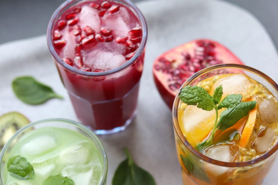 Mixed Cocktails in American Tumblers