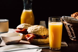 Orange Juice in a Small Hi Ball Tumbler