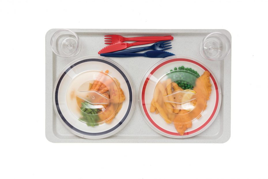 Large Gastronorm Tray with Dinner for Two