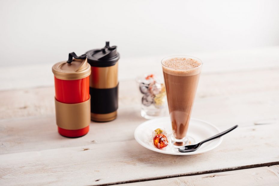 Coffee Cups with Chocolates