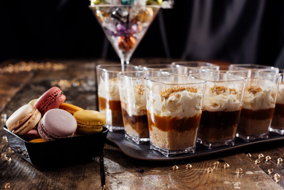 Individual Caramel Cheesecakes in Dessert Pots