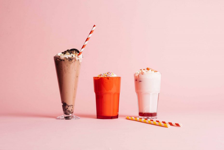 Chocolate Milkshake in a Cocktail Tumbler