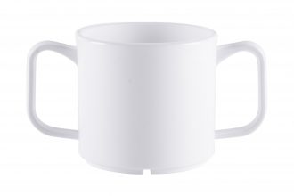 2 Handled White Mug