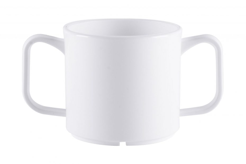 2 Handled White Mug