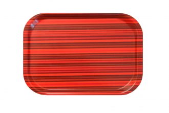 Red Chilli Stripe Mini Laminate Tray
