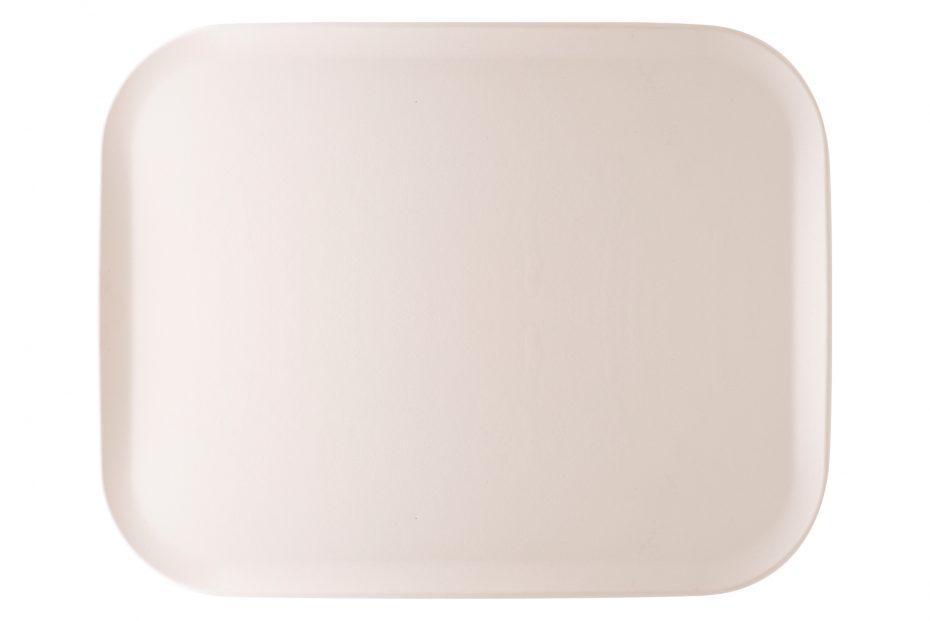 White Rocca Grain Polyester Tray
